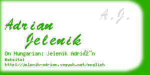 adrian jelenik business card